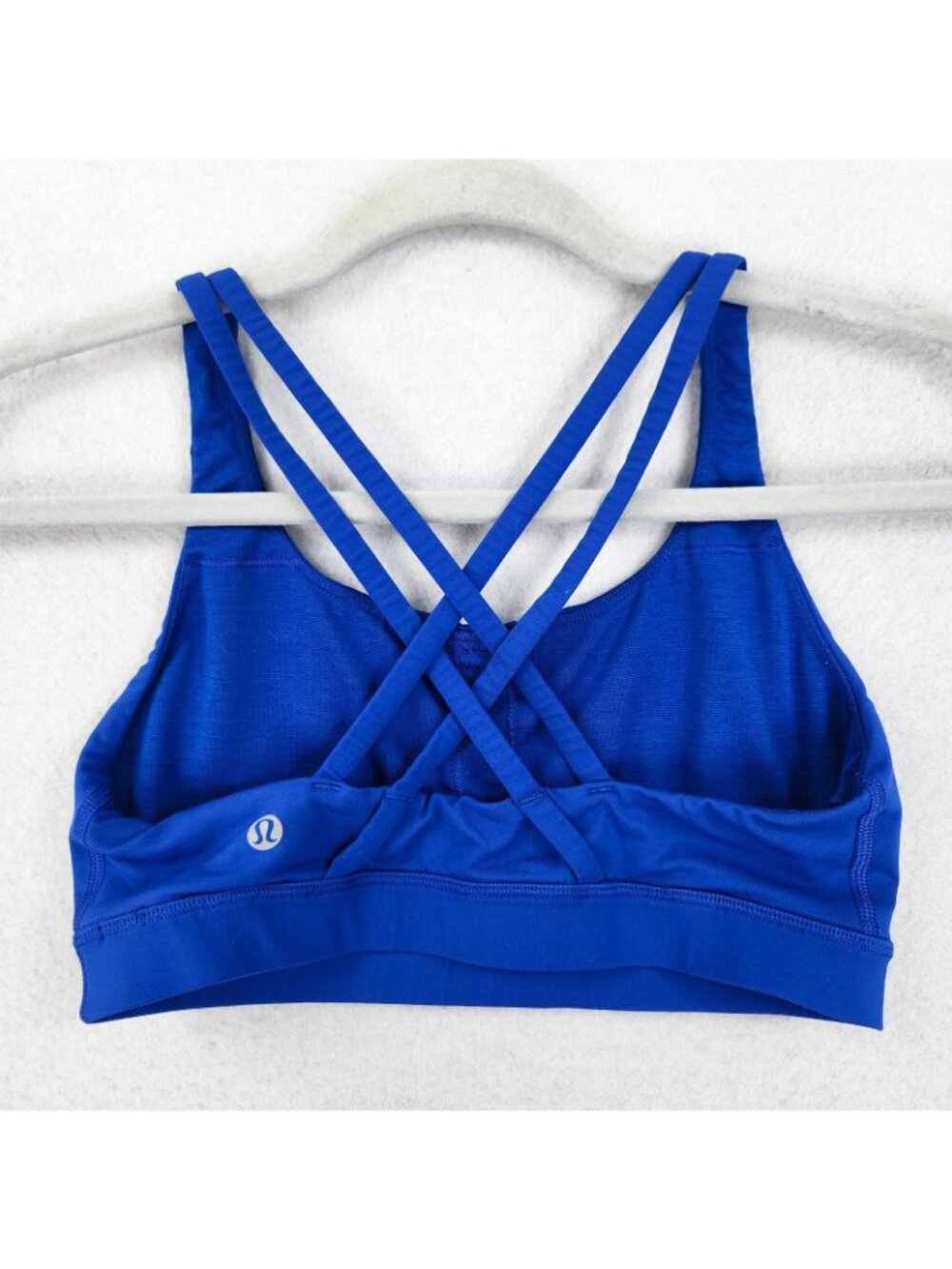 Lululemon Sports Bra Womens 6 Blue Energy Strappy Crossback Athletic Yoga - Picture 5 of 8